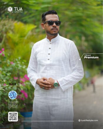jamdani Shuti Panjabi-TL0046